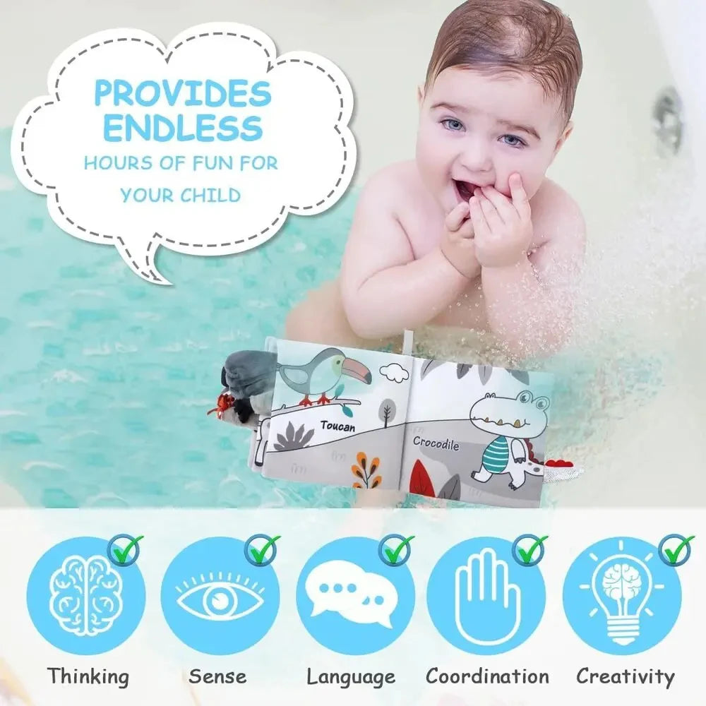 Baby Cloth Book Toys Animals Soft Learning Educational Toys For Babies Development montessori Sensory Books Baby Toys 0 12 Month