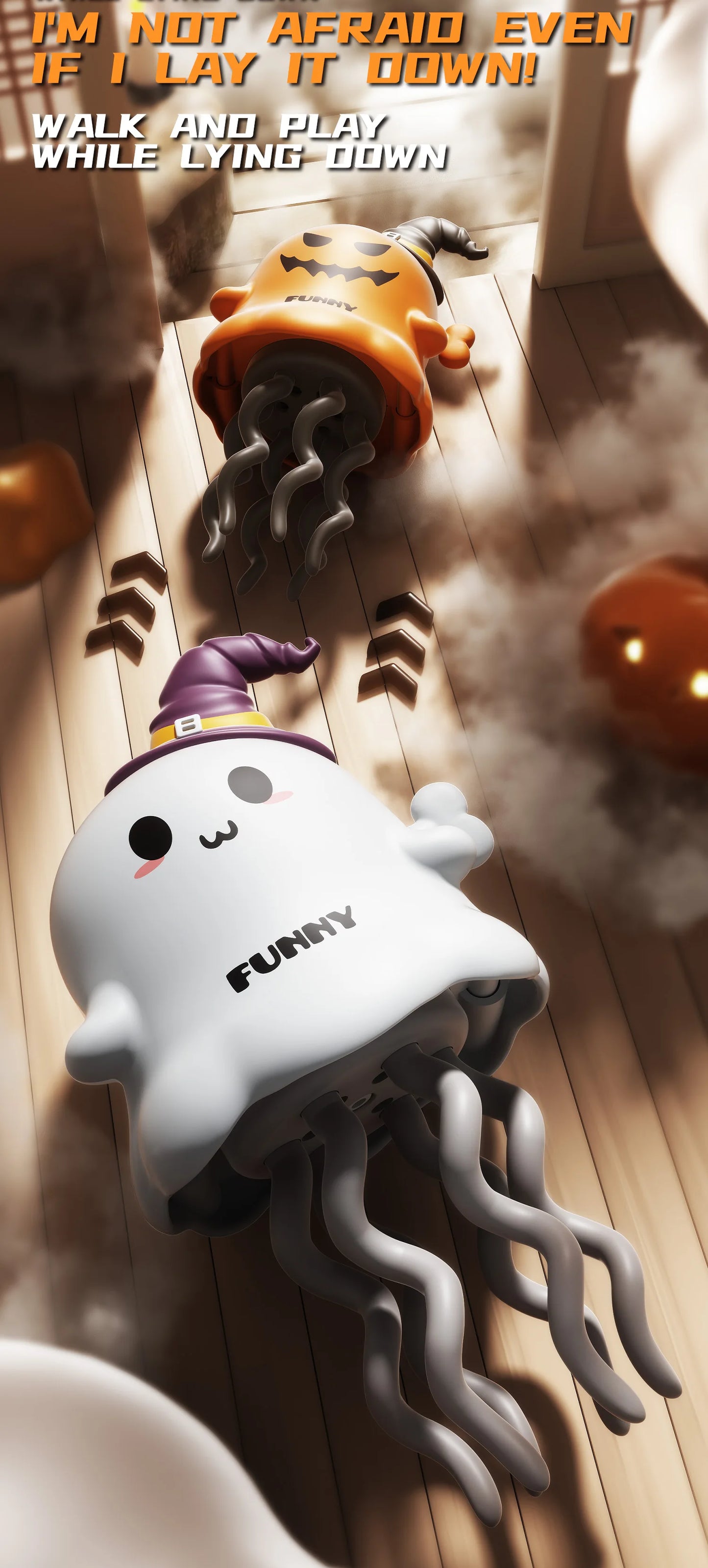 Dancing Ghosts&Dancing Corn Kids Clockwork Pet Toys Cartoon Interactive Baby Crawling Toys Dance Toys Halloween Christmas Gifts