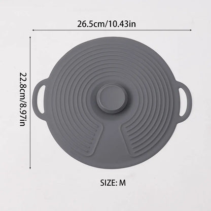 Food Grade Silicone Fresh-keeping Cover Circular Seal Spill-proof Lid Multi-functional High Temperature Resistance and Pot Cover