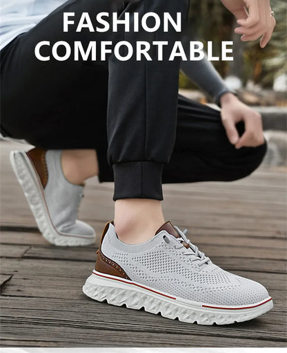 Men Sneakers New Men Mesh Casual Shoes Fashion Lightweight Breathable Soft Soled Shoes Summer Outdoor Sports Fitness Large Size