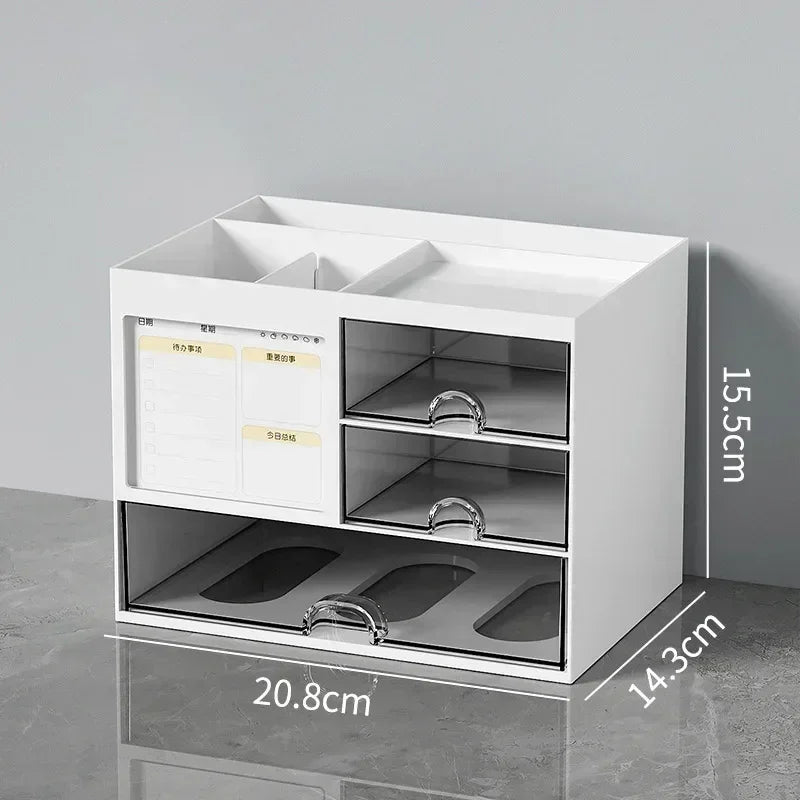 Stationary Organizer For Desk Stationery Holder Desk Makeup Organizer Storage Box Stationery Accessories Pen Organizer
