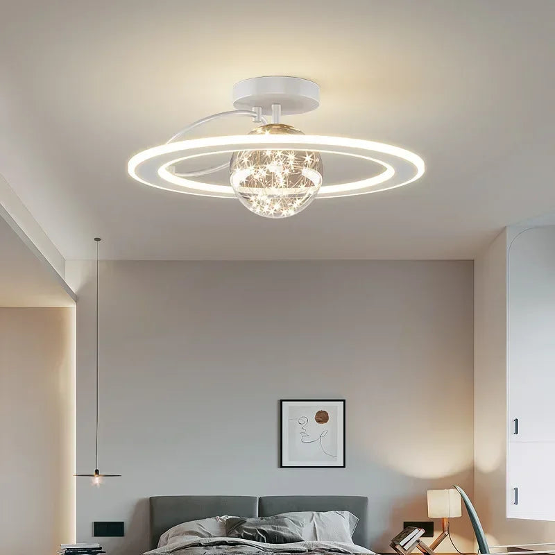 Modern LED Lovely crown star Ceiling Lamp Child Bedroom Living Restaurant Study Home Decoration Indoor Lighting Fixture Lustre