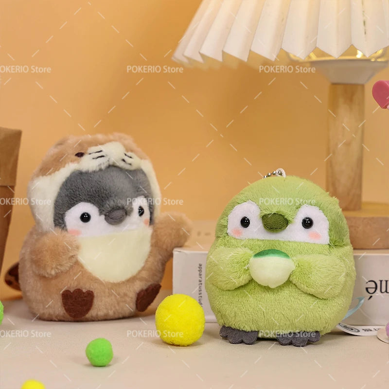 22 Styles Cute Penguin Plush Key Ring Tourist Hat Penguin Keychain For Girls Gifts Creative School Bag Keychain