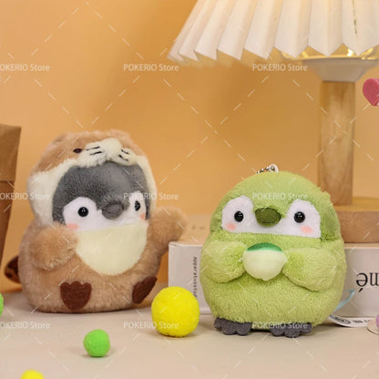 22 Styles Cute Penguin Plush Key Ring Tourist Hat Penguin Keychain For Girls Gifts Creative School Bag Keychain