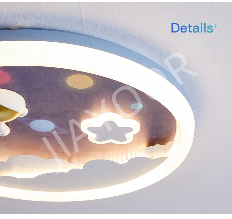 Modern Cute LED Ceiling Lamp For Kids Children's Room Bedroom Chandelier Light Interior Home Decoration Lustre Lighting Fixtures