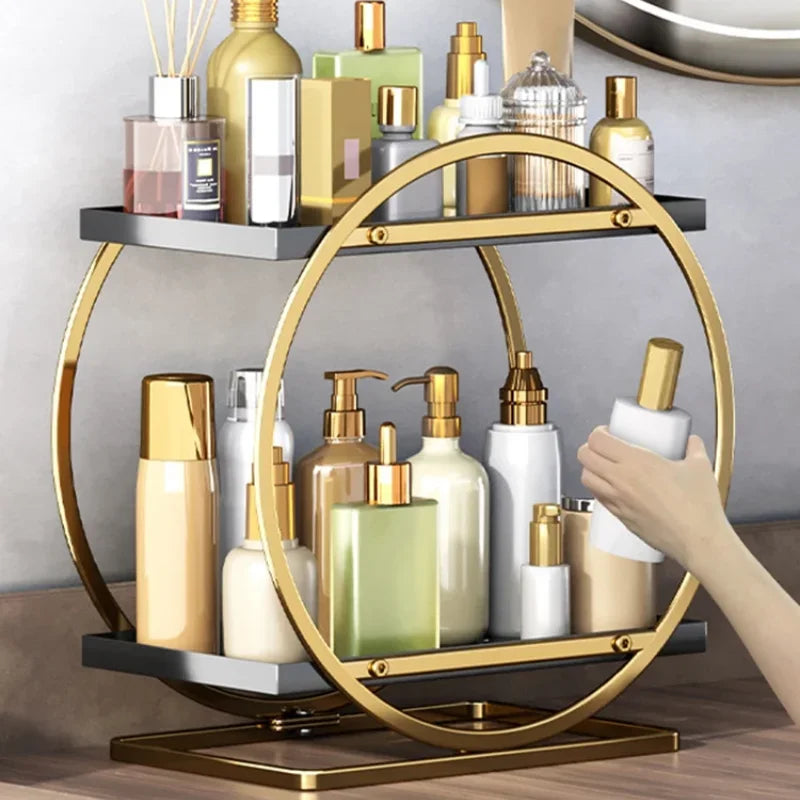 Large Capacity Makeup Organizer Cosmetics Storage Holder Home Skincare Products Dresser Bathroom Desktop Vanity Rack Shelf
