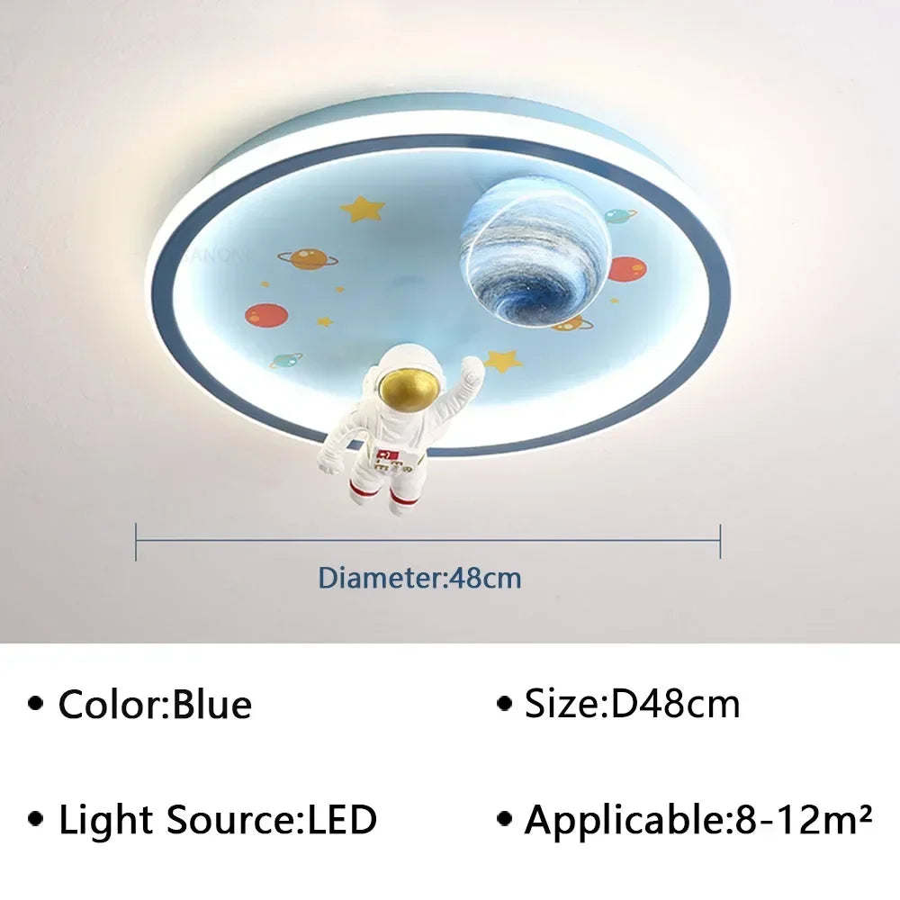 LED moon Astronaut Light Fantastic Eye Care living room bedroom girl lamp  Princess light