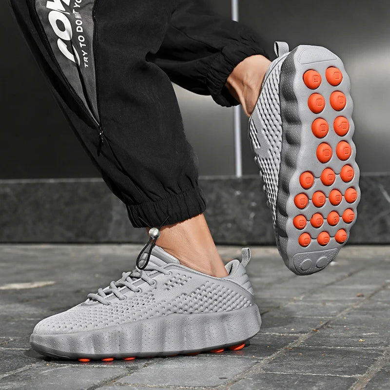 Brand Men Casual Shoes Thick Sole Soft Fashion Sneakers Summer Breathable Male Walking Shoes