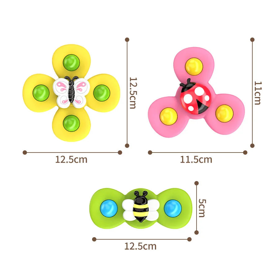 New Kids Bath Toys, Funny Bath, Car, Vacuum Sucker Toys, Rotate Cartoon Bells, Educational Toys For Kids, Gift