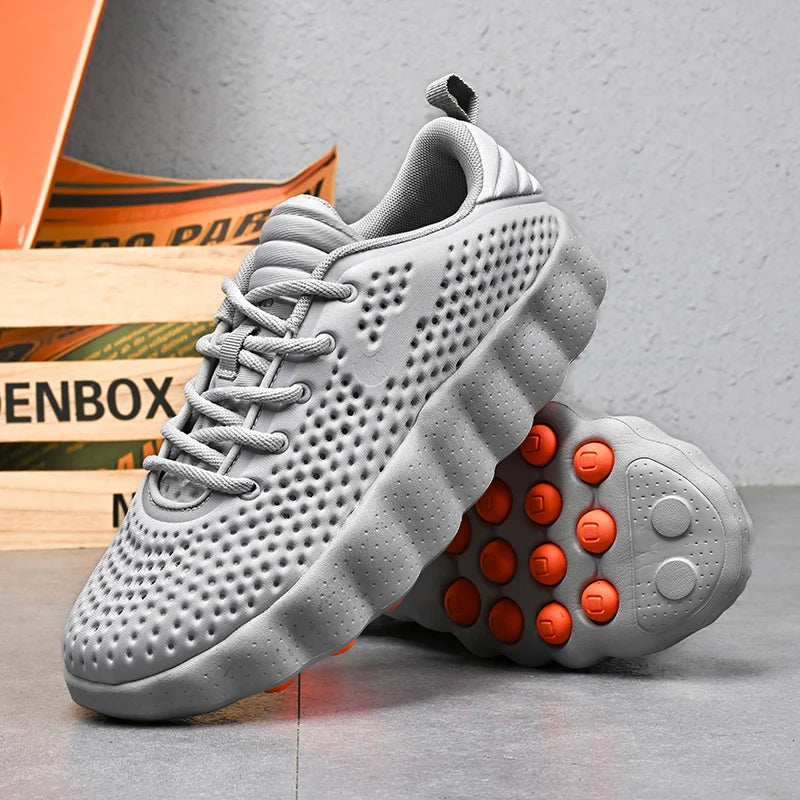 Brand Men Casual Shoes Thick Sole Soft Fashion Sneakers Summer Breathable Male Walking Shoes