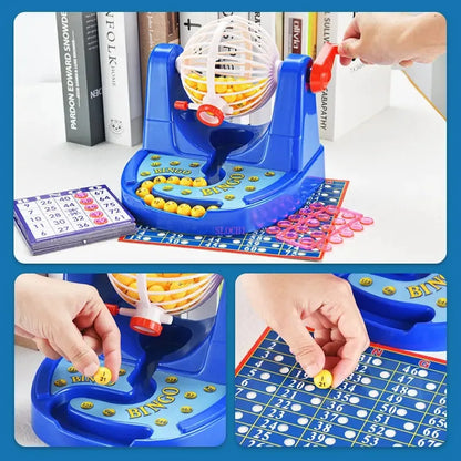 Family Party Game Table Toy Simulation Bingo Lottery Machine Set Draw Lottery Board Game Parent-child Fun Interactive Toys