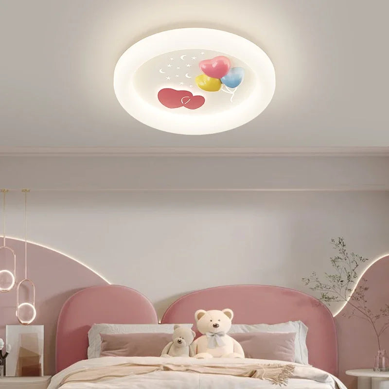 Modern Rocket Cloud Ceiling Lights Boys and Girls Bedroom Decor Light LED Warm Romantic Nursery Children's Room Ceiling Lamps