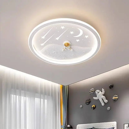 LED moon Astronaut Light Fantastic Eye Care living room bedroom girl lamp  Princess light