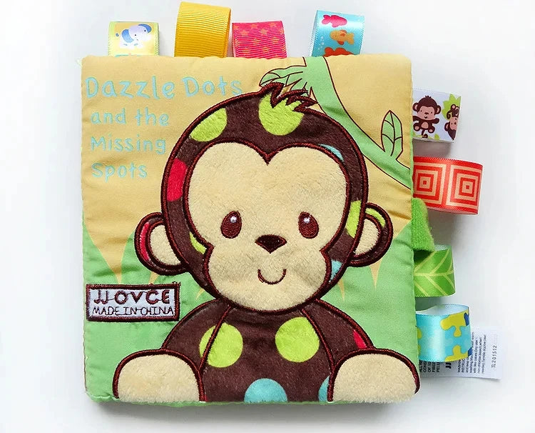 Baby Cloth Book Toys Animals Soft Learning Educational Toys For Babies Development montessori Sensory Books Baby Toys 0 12 Month