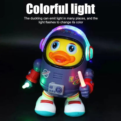 Baby Duck Toy Musical Interactive Toy Dancing Space Duck With Music Light For Boys And Girls Holiday Gifts﻿