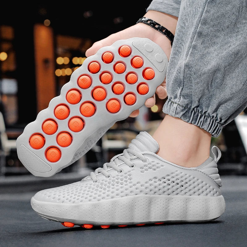 Brand Men Casual Shoes Thick Sole Fashion Sneakers Summer Breathable Male Walking Shoes  Mens Shoes