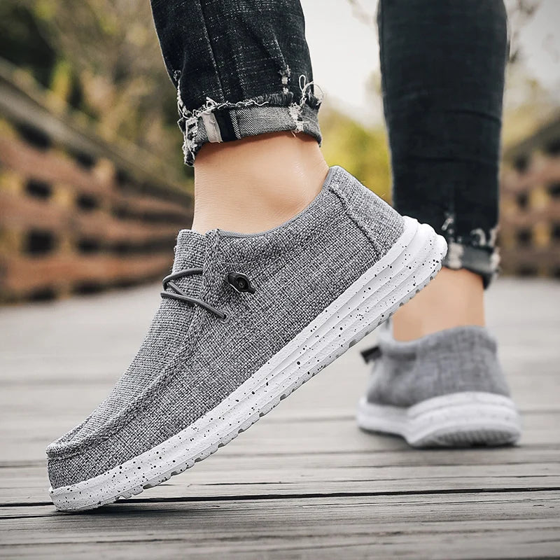 Mens Walking Shoes Breathable Mesh Ultra Light Sports Leisure Shoes No Lace Up Design Suitable Daily Walking Jogging Shoes
