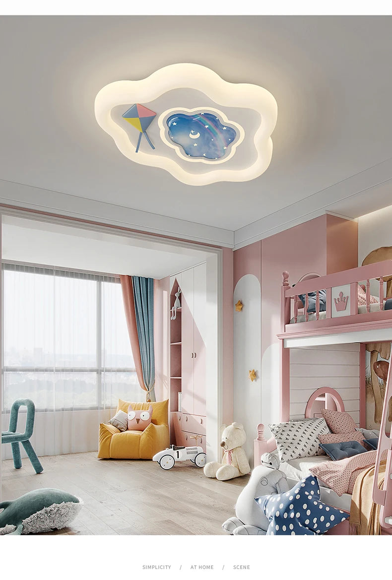 New DesignCloud Ceiling Light Led Chandelier for Children Bedroom Living Room Dining Room Learning Creative Decorative Lighting