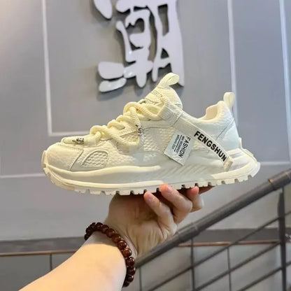 New Men Running Shoes Mesh Breathable Sneakers Lightweight Cushioning Non Slip Outdoor Sports Footwear Large Size Daily Walking