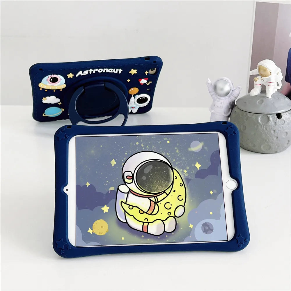 Case for Samsung Galaxy Tab A9 Plus S9 FE S8 S7 11 inch A8 10.5 A7 S6 Lite 10.4 A 10.1 8.0 T290 Kids Cartoon Tablet Stand Cover