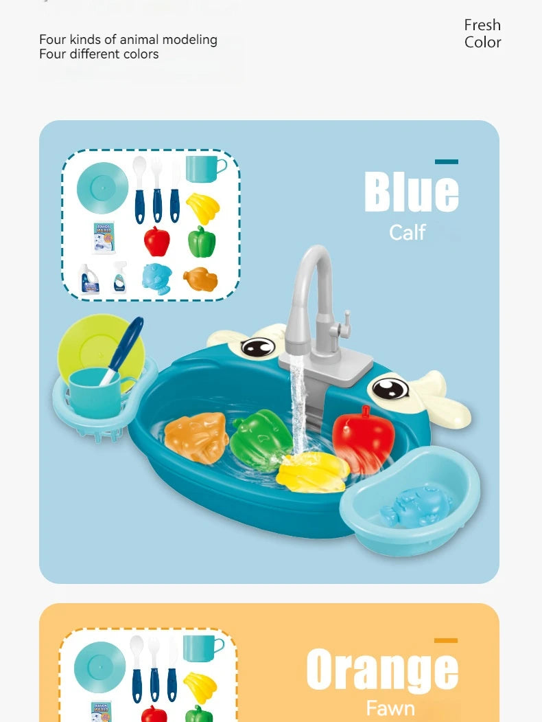√Choice Play House Toys Pretend Play Children's Kitchen Wash Basin Sink Kids Kitchen Set Toy For Boys Girls Kids Gifts