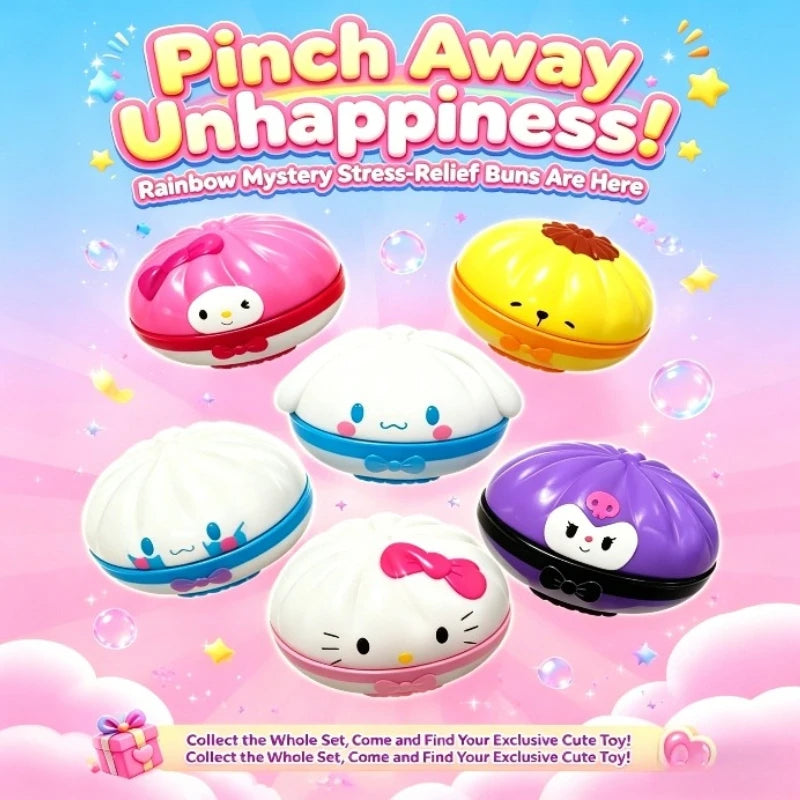 Stress-relieving-toys Squishy Fake Baozi Fun Pinch Uncompressed Fidget Toys Popular Children Favor Gift