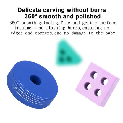 Toy Wooden Building Blocks Toys Color Shape Match Puzzle Toys for gifts Boys Girls
