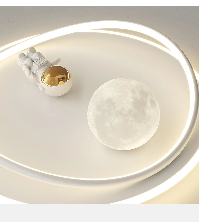 LED moon Astronaut Light Fantastic Eye Care living room bedroom girl lamp  Princess light