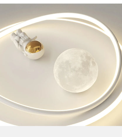 LED moon Astronaut Light Fantastic Eye Care living room bedroom girl lamp  Princess light