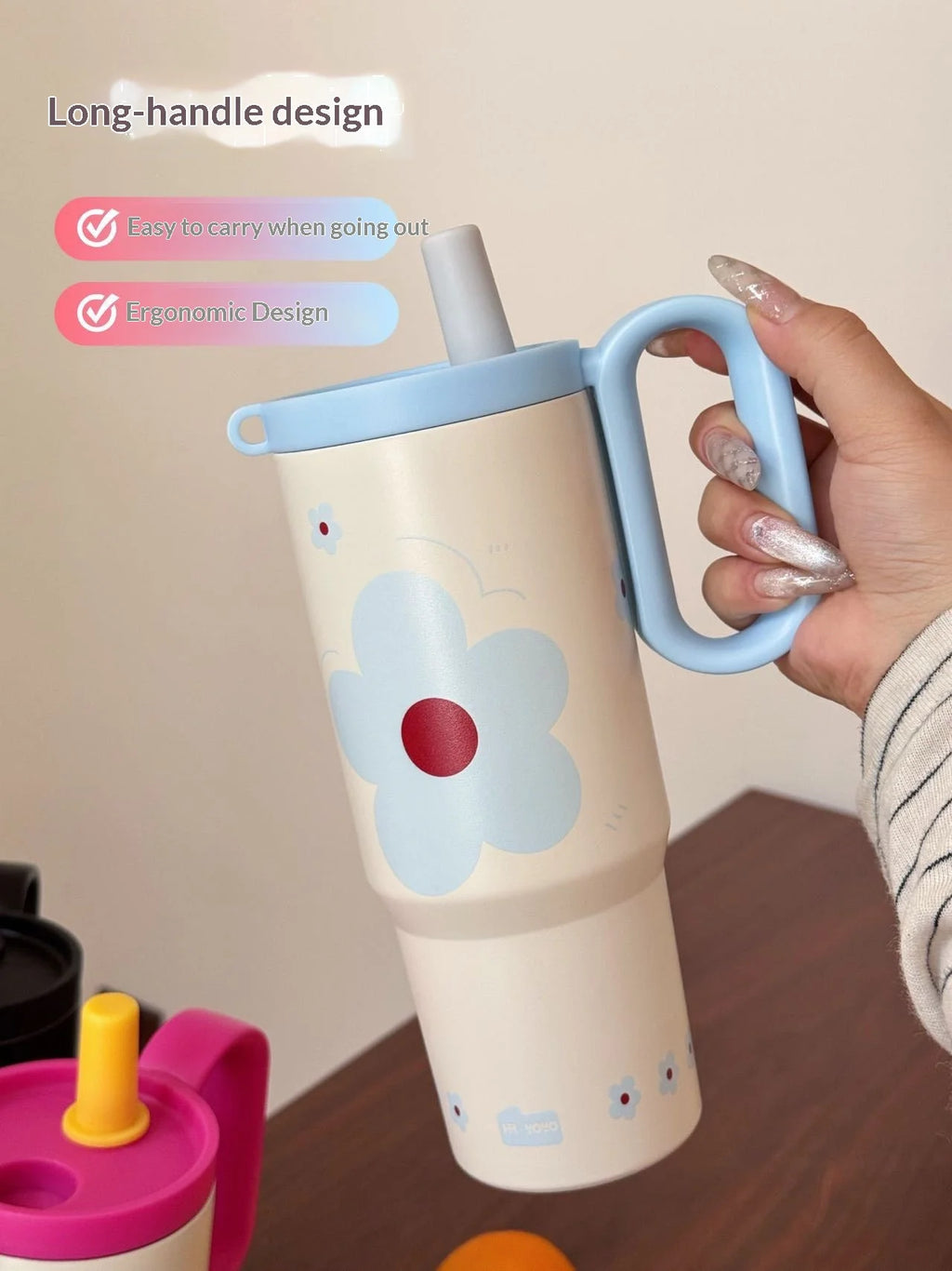 316 Stainless Steel Tumbler Large Capacity Thermal Bottle Double Vacuum Flasks Keep Cold Thermos Cup DIY Gift Mug Coffee Cup