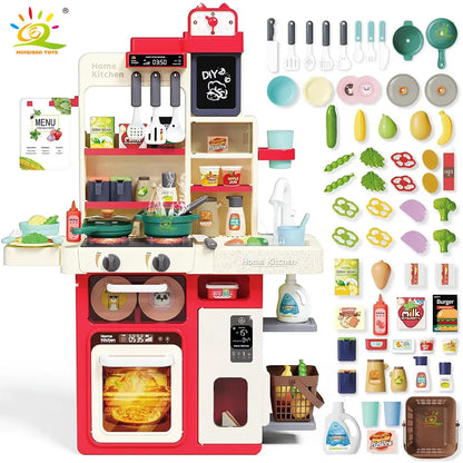 New kitchen tableware table Simulates kitchen cooking functions Electric toy Children's role-playing game Educational toy