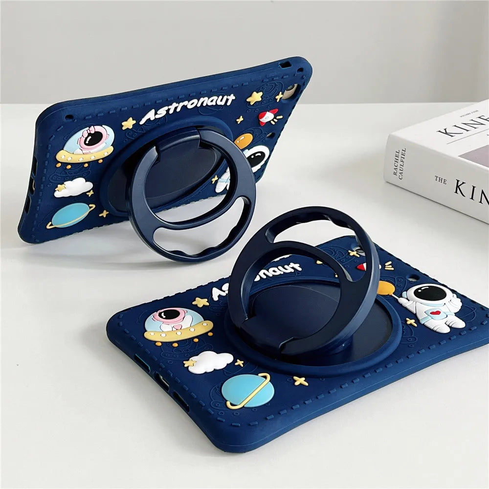 Case for Samsung Galaxy Tab A9 Plus S9 FE S8 S7 11 inch A8 10.5 A7 S6 Lite 10.4 A 10.1 8.0 T290 Kids Cartoon Tablet Stand Cover