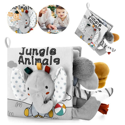 Baby Cloth Book Toys Animals Soft Learning Educational Toys For Babies Development montessori Sensory Books Baby Toys 0 12 Month