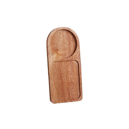 Wooden Coffee Tray Breakfast Serving Plate Hospitable Coffeeware Teaware Decoration Table Accessory for Home
