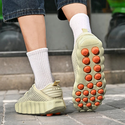 Brand Men Casual Shoes Thick Sole Soft Fashion Sneakers Summer Breathable Male Walking Shoes