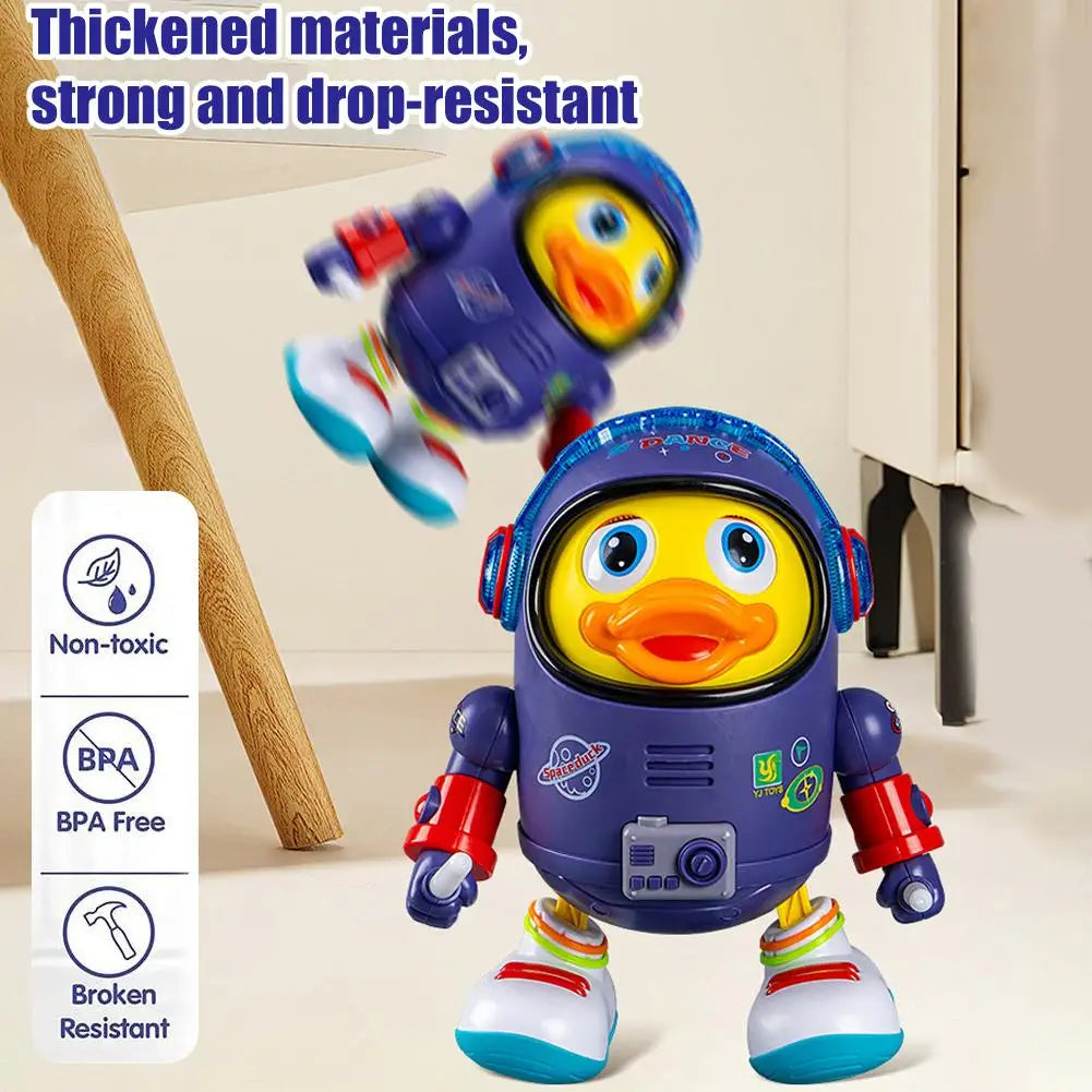 Baby Duck Toy Musical Interactive Toy Dancing Space Duck With Music Light For Boys And Girls Holiday Gifts﻿