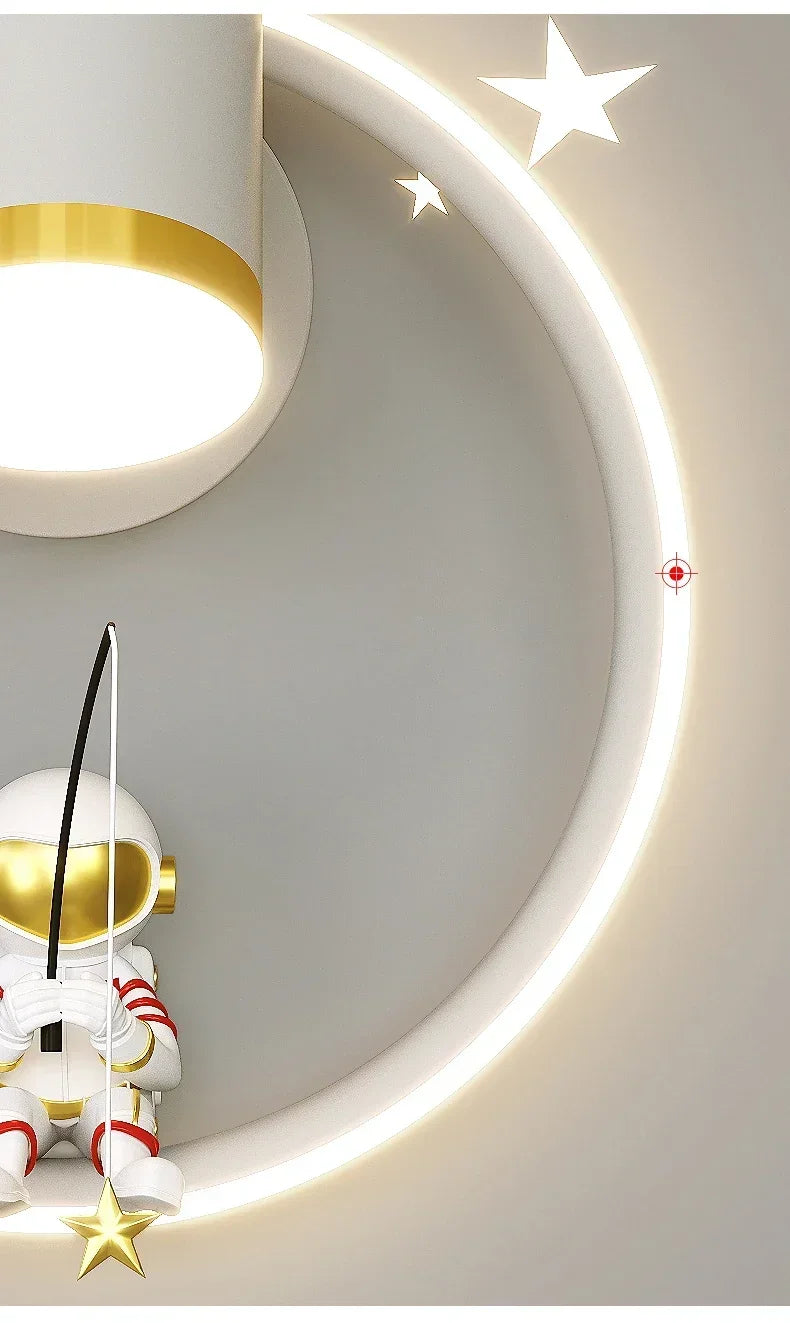 Wall Led Lights Modern Minimalist Astronaut Bedroom Bedside Sconce Lamps for Room Children's Home-appliance