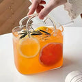 Cute Handbag Shape Glass Tumbler with Straw 770ml Reusable Borosilicate Glass Water Bottle for Smoothies Cocktails Summer Drink