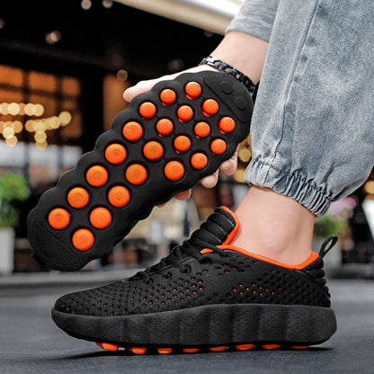 Brand Men Casual Shoes Thick Sole Fashion Sneakers Summer Breathable Male Walking Shoes  Mens Shoes