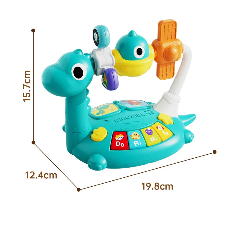 Baby Piano Toys Kids Rotating Music Piano Keyboard With Light Sound, Musical Toys For Toddlers, Early Educational Music Toy