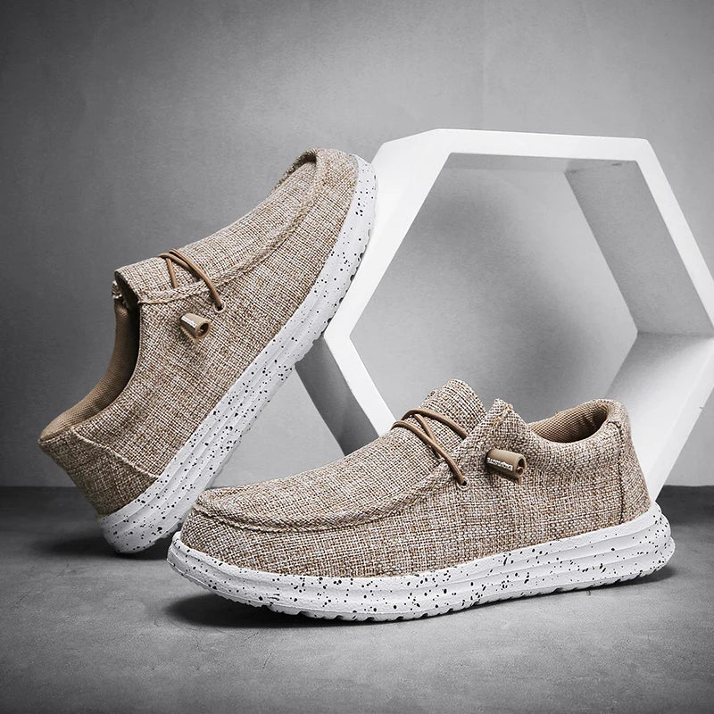 Mens Walking Shoes Breathable Mesh Ultra Light Sports Leisure Shoes No Lace Up Design Suitable Daily Walking Jogging Shoes