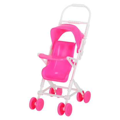 Dollhouse Furniture Scene Model Playing House Photo Props Toys Miniature Baby Stroller Infant Carts Dolls Accessories
