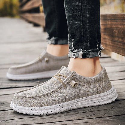 Mens Walking Shoes Breathable Mesh Ultra Light Sports Leisure Shoes No Lace Up Design Suitable Daily Walking Jogging Shoes