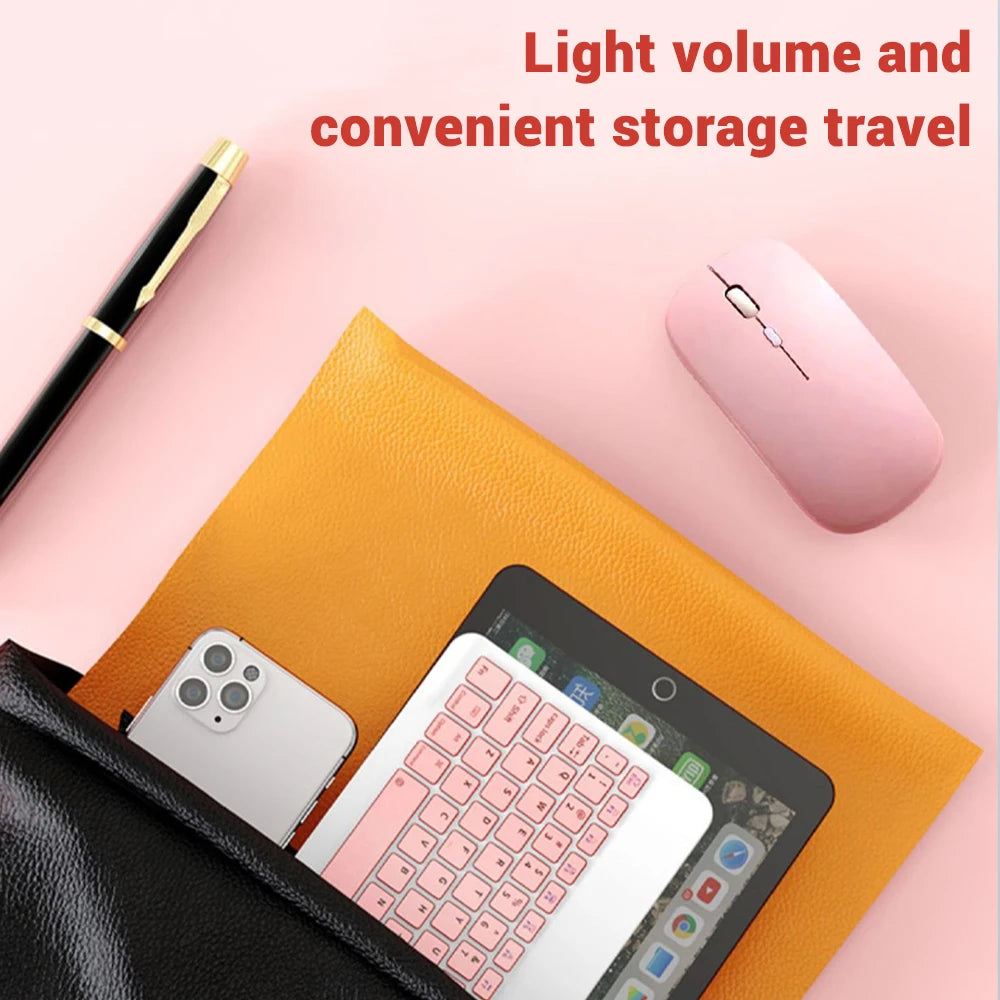 2026 New Slim Lightweight Ergonomic Bluetooth Keyboard, Compact Silent Wireless Keyboard for Windows iOS Android Devices Office
