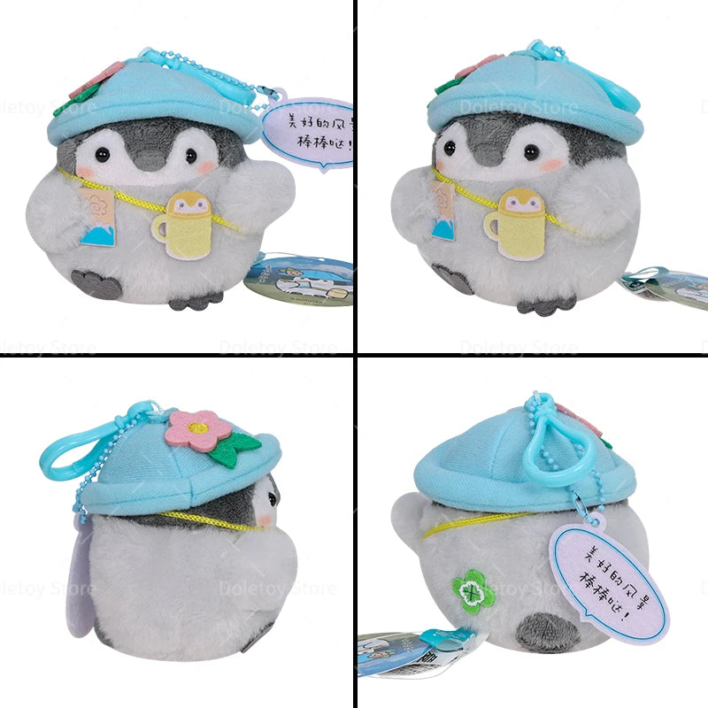 22 Styles Cute Penguin Plush Key Ring Tourist Hat Penguin Keychain For Girls Gifts Creative School Bag Keychain