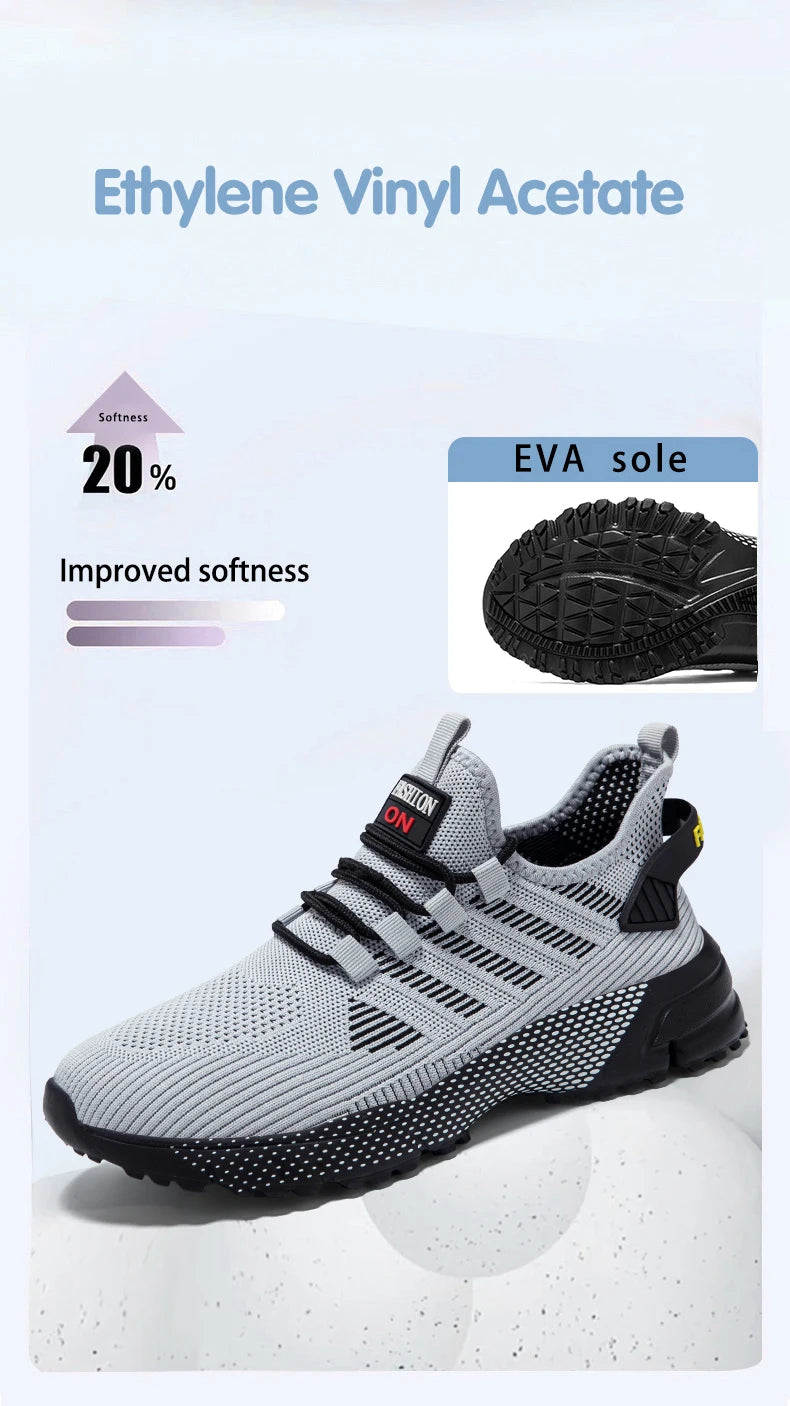 Men's Sneakers Running Shoes for Men Lightweight High Quality Mens Shoes Casual Sneaker Lace-Up Summer Sports Tennis Shoe