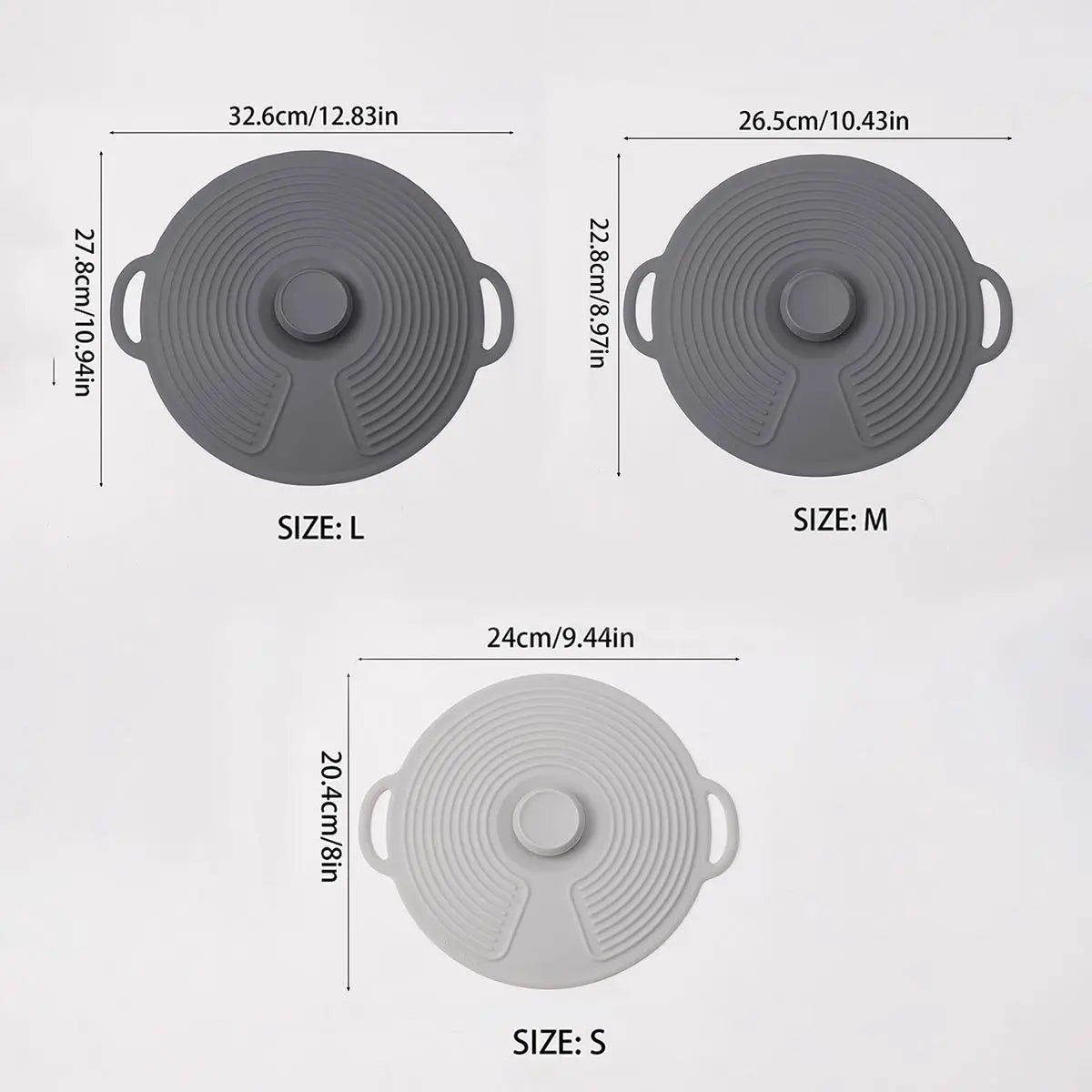 Food Grade Silicone Fresh-keeping Cover Circular Seal Spill-proof Lid Multi-functional High Temperature Resistance and Pot Cover