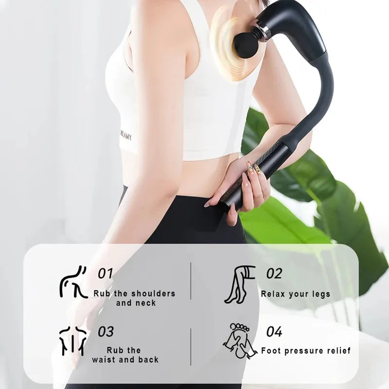 Smart Fascia Gun Electric Massager Hammer Electric Fascia Gun Home Handheld Hammer Back
