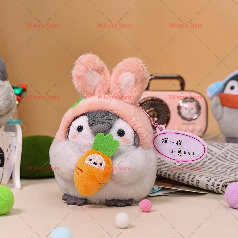 22 Styles Cute Penguin Plush Key Ring Tourist Hat Penguin Keychain For Girls Gifts Creative School Bag Keychain