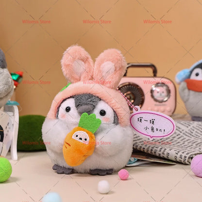 22 Styles Cute Penguin Plush Key Ring Tourist Hat Penguin Keychain For Girls Gifts Creative School Bag Keychain